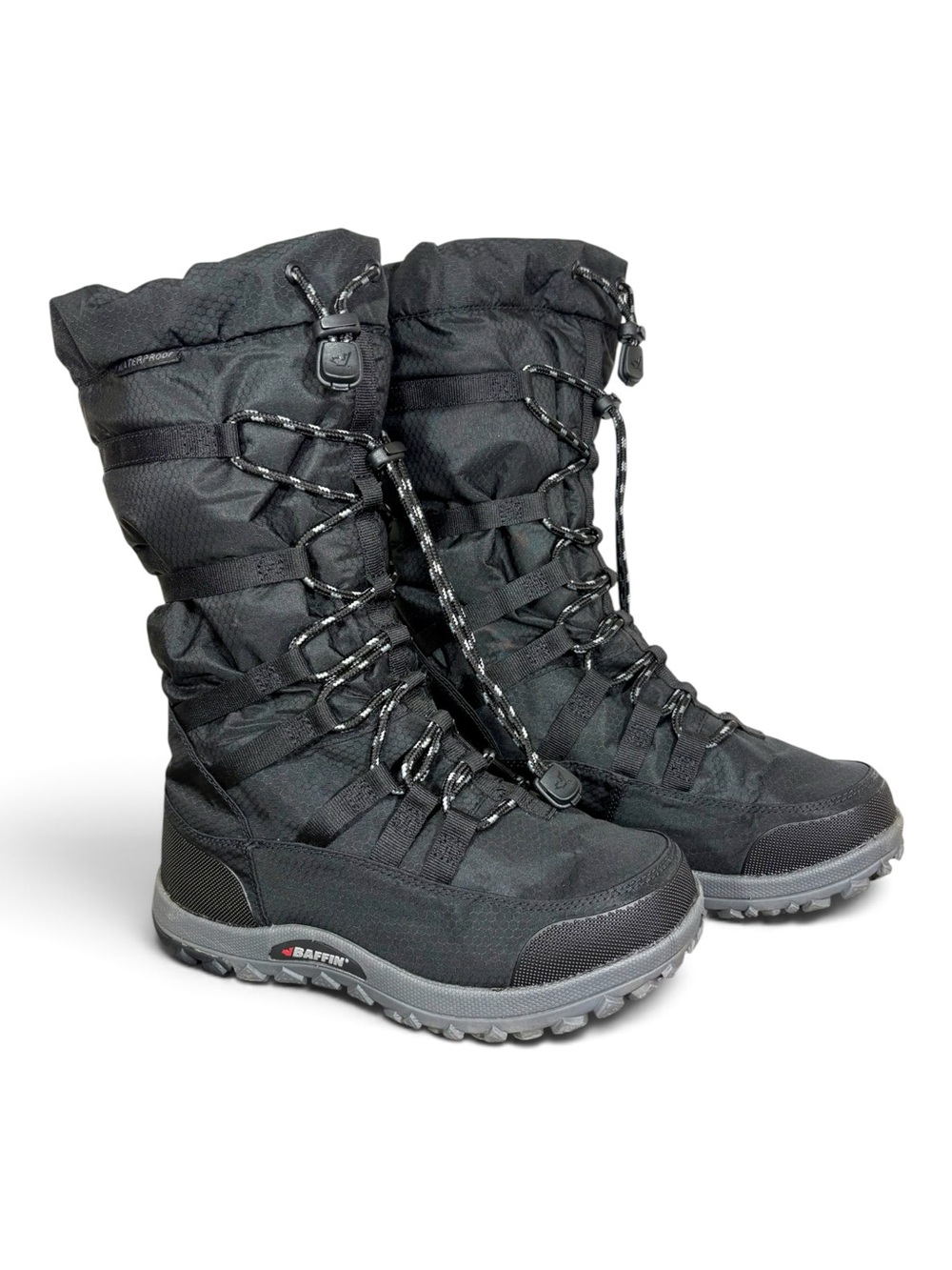 Baffin Escalate Black Lace-Up Insulated Snow Boots- woman’s 7